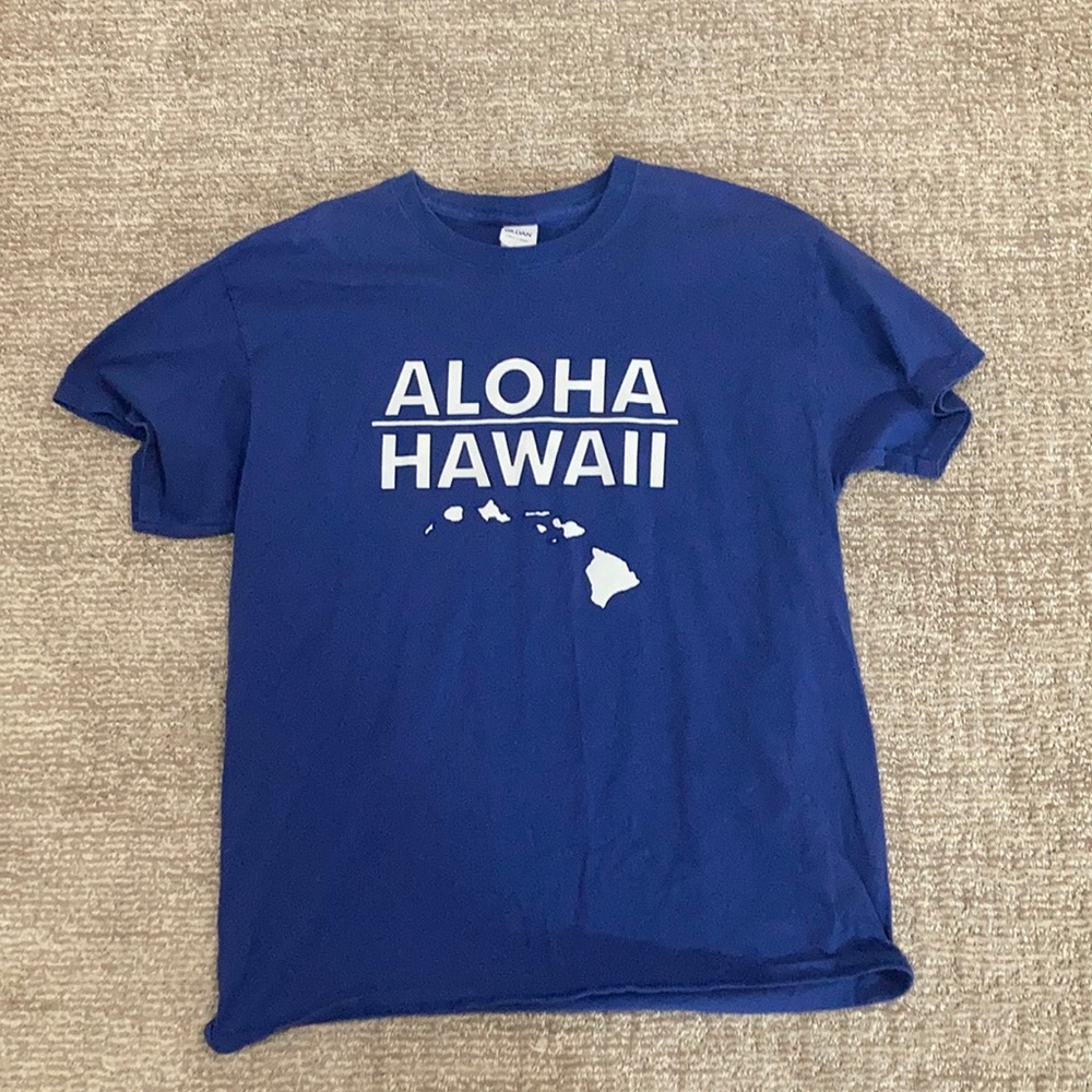 Blue Graphic T Shirt